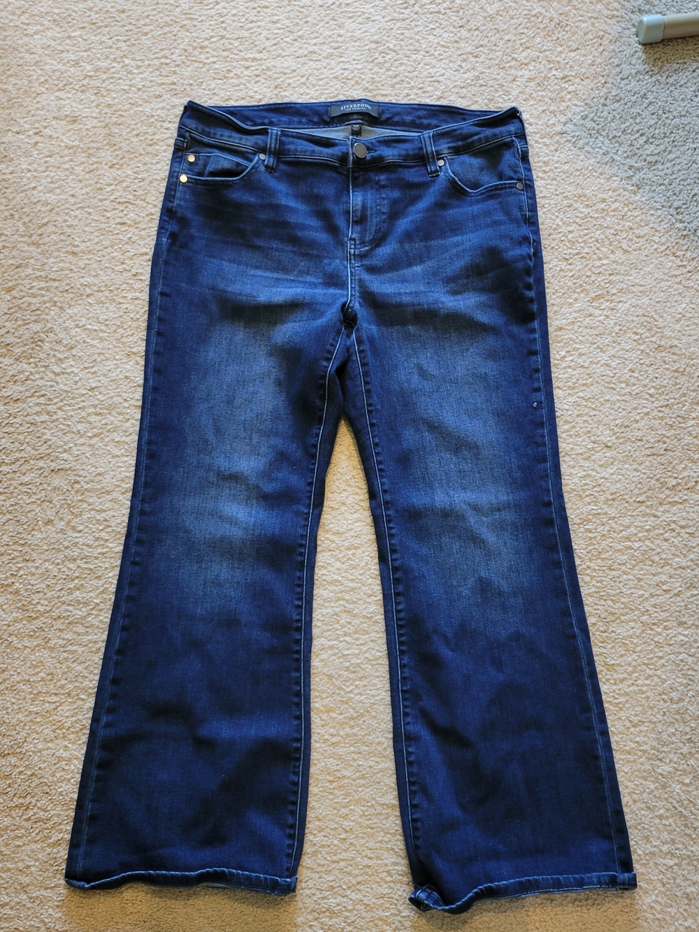 Liverpool Jeans Company Dark Indigo Wide Leg Jeans